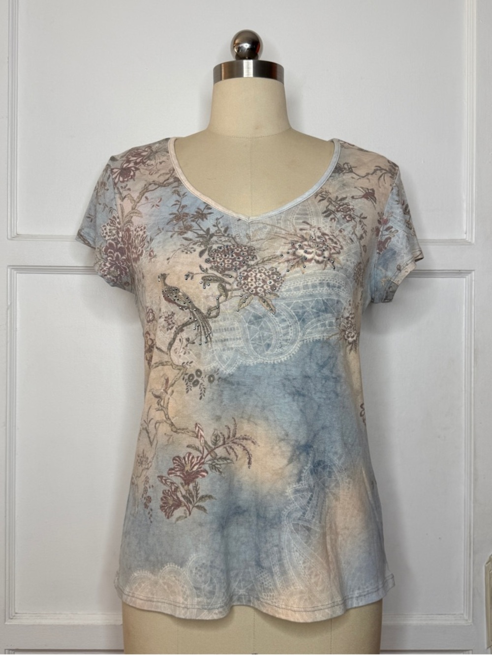 Xcit blue floral tee